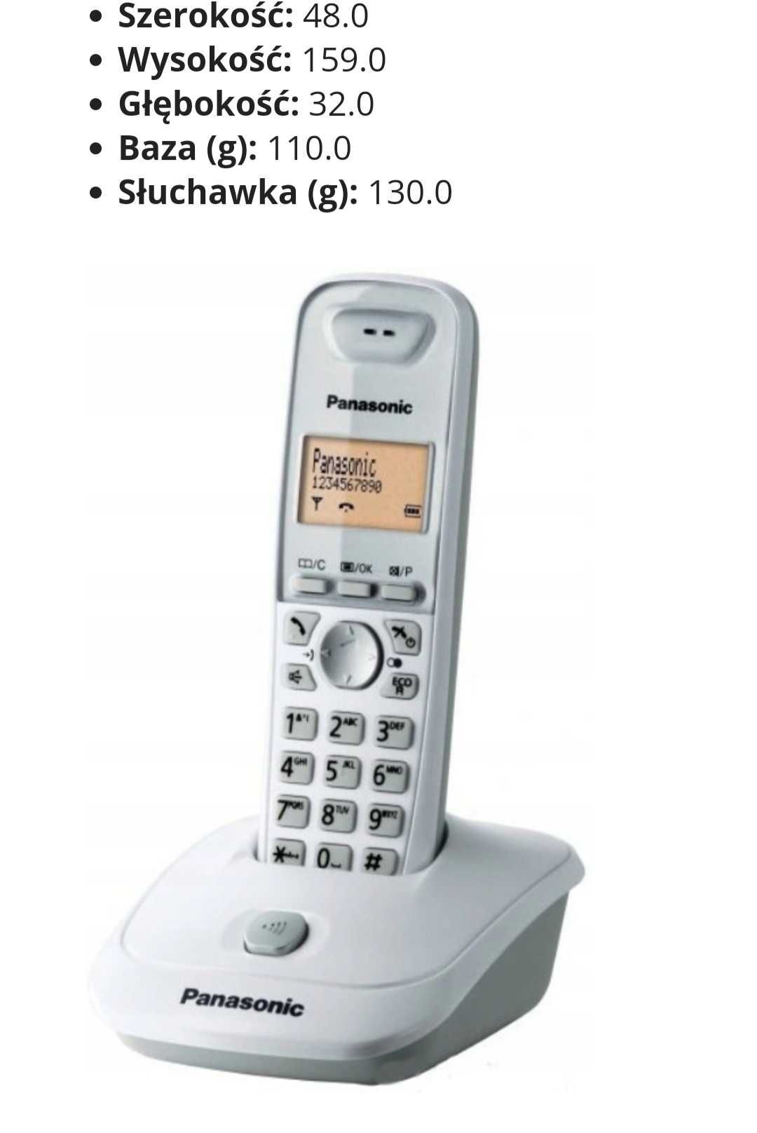Telefon bezprzewodowy Panasonic KX-TG2511