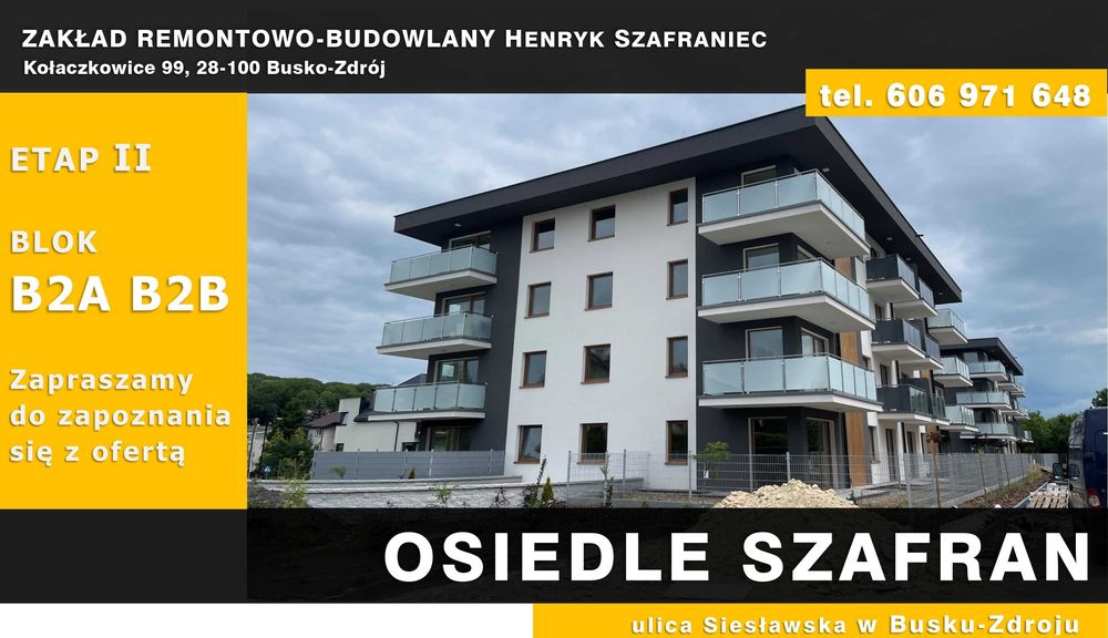 MIESZKANIE NA SPRZEDAŻ ul. Siesławska w Busku-Zdroju B2A M06 57,67 M2