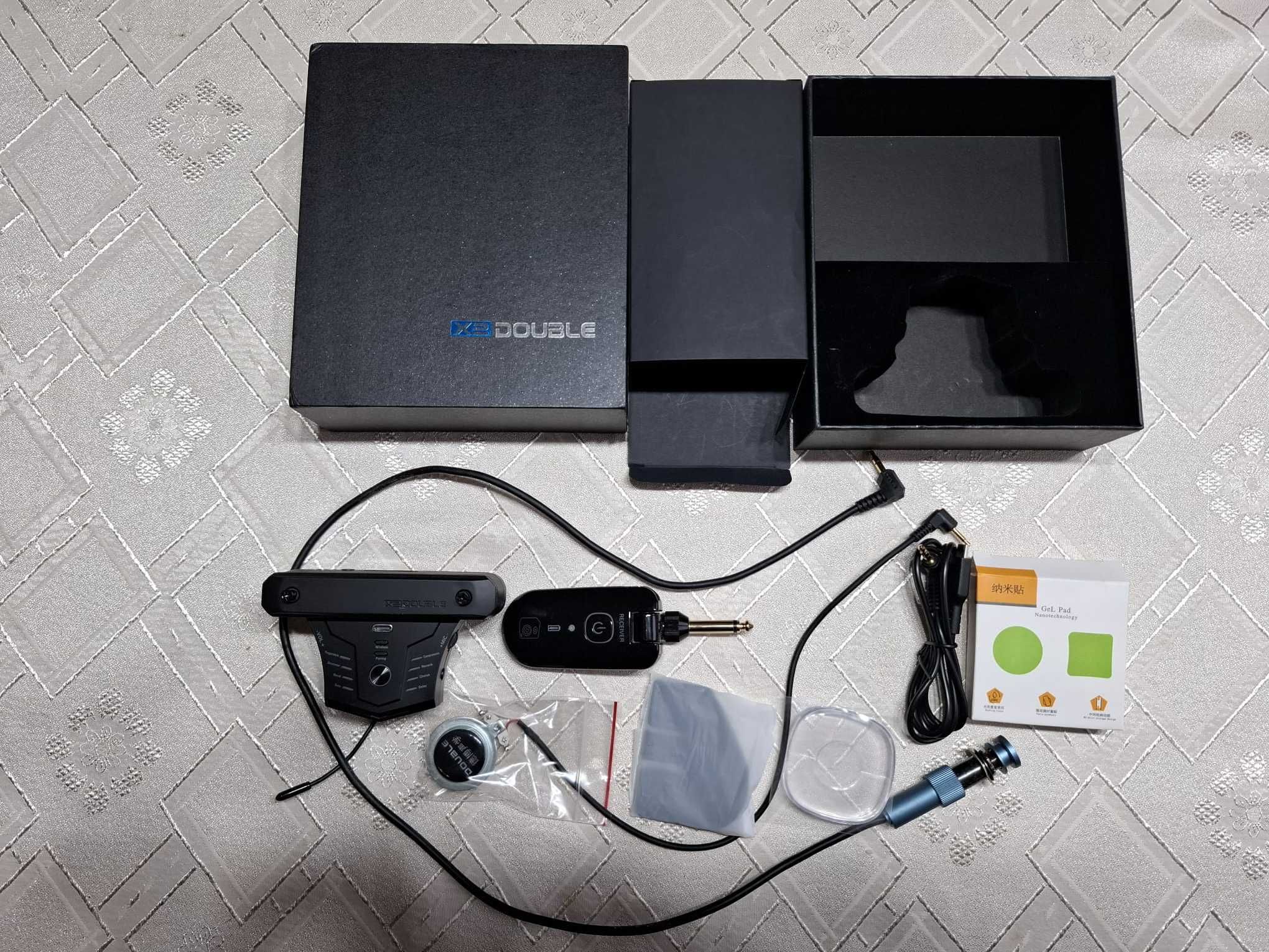 X2 Double Go Pro Pickup do akustyka gitary akustycznej Bluetooth,USB-C