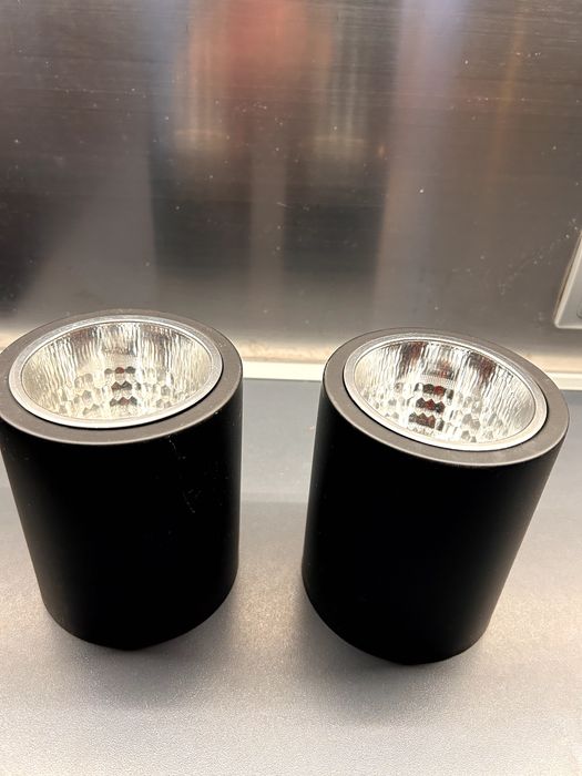 Minimalistyczne oprawy spot 2 szt – aluminium, czarne