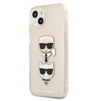 Etui Karl Lagerfeld do iPhone 13 Mini 5,4" - Złoty Hardcase Glitter