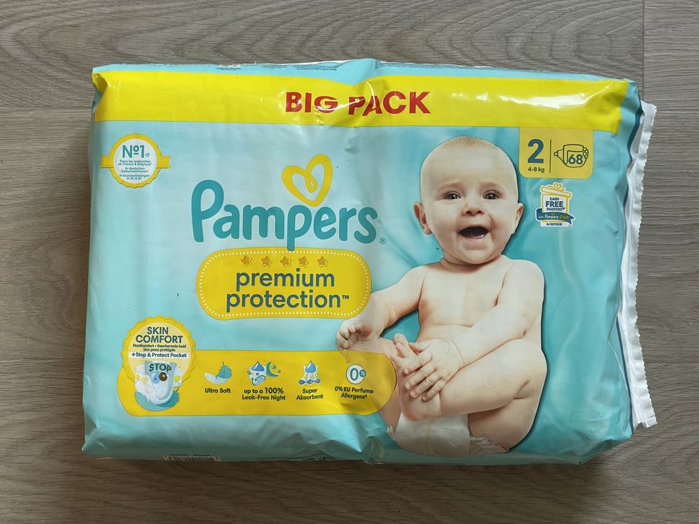 Підгузки / памперсы Pampers 2 68 шт 4-8 кг