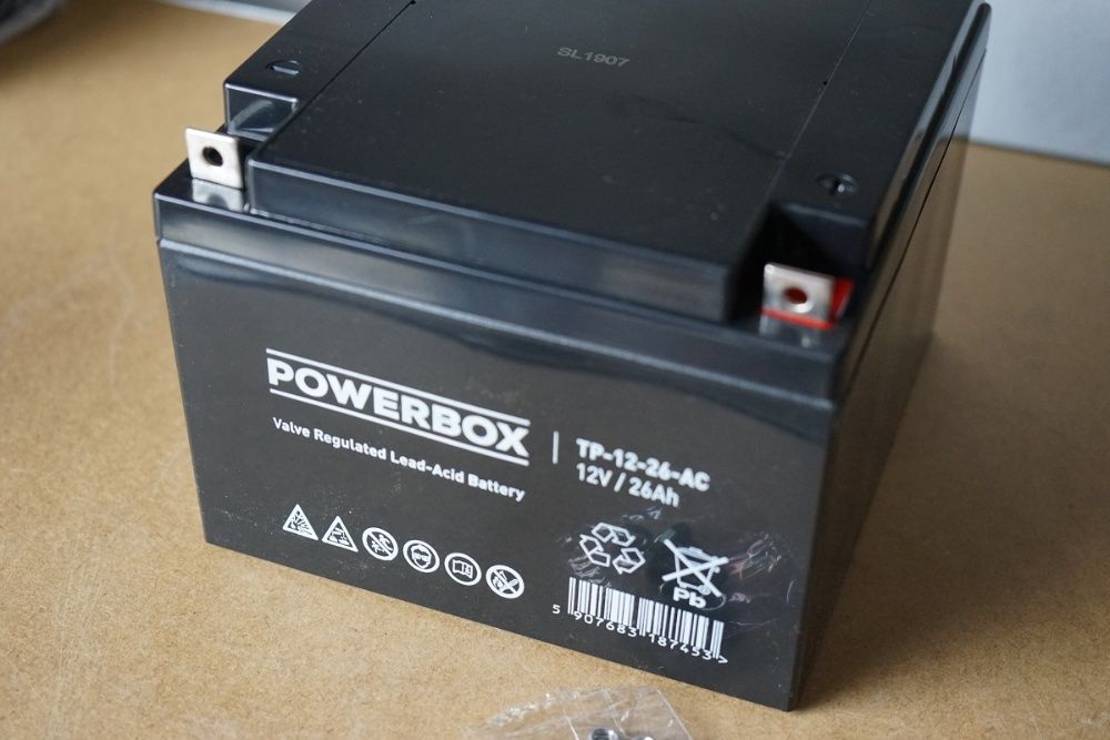 Nowy Akumulator żelowy 26Ah 12V powerbox AGM