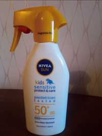 NIVEA Kids Sensitive молочко спрей защита уход SPF50 300 мл Распродажа