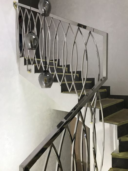 Перила из нержавейки, поручни, Лестницы, Ограждение из стекла , Перила