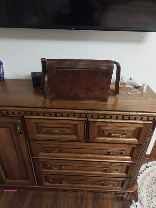 Шкiряна чоловiча сумка