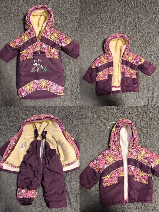 Зимовий теплий комбінезон-трансформер 4в1