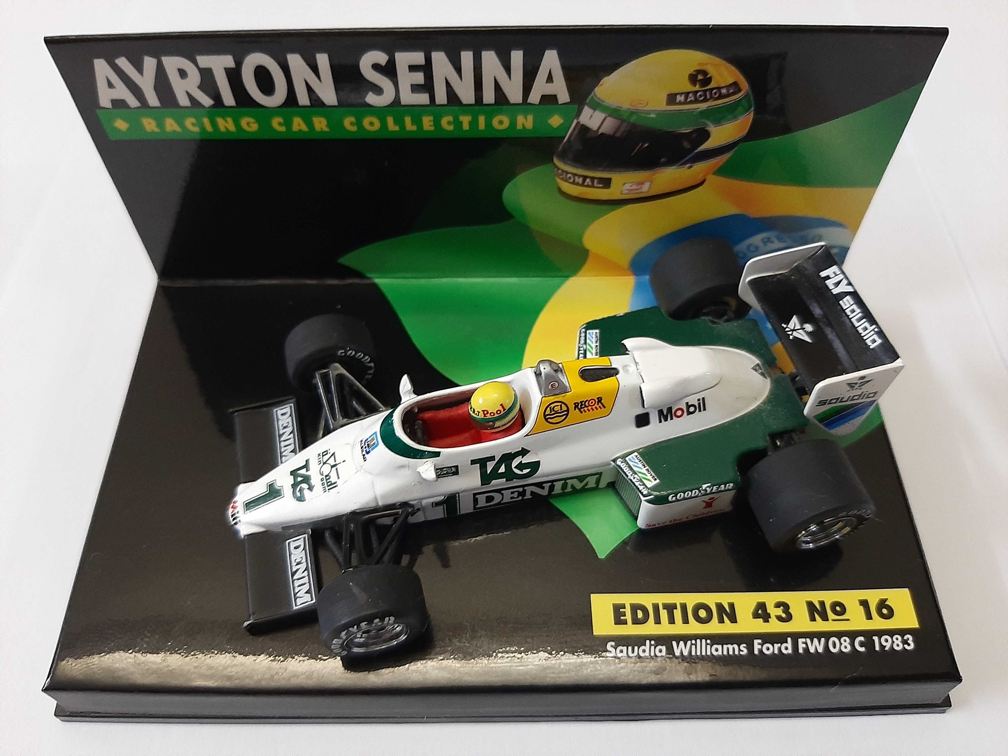 Ayrton Senna teste F1 Williams 1983 Minichamps