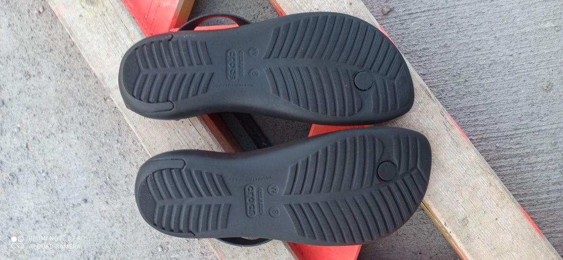 Sandały crocs sexy flip czarne W8