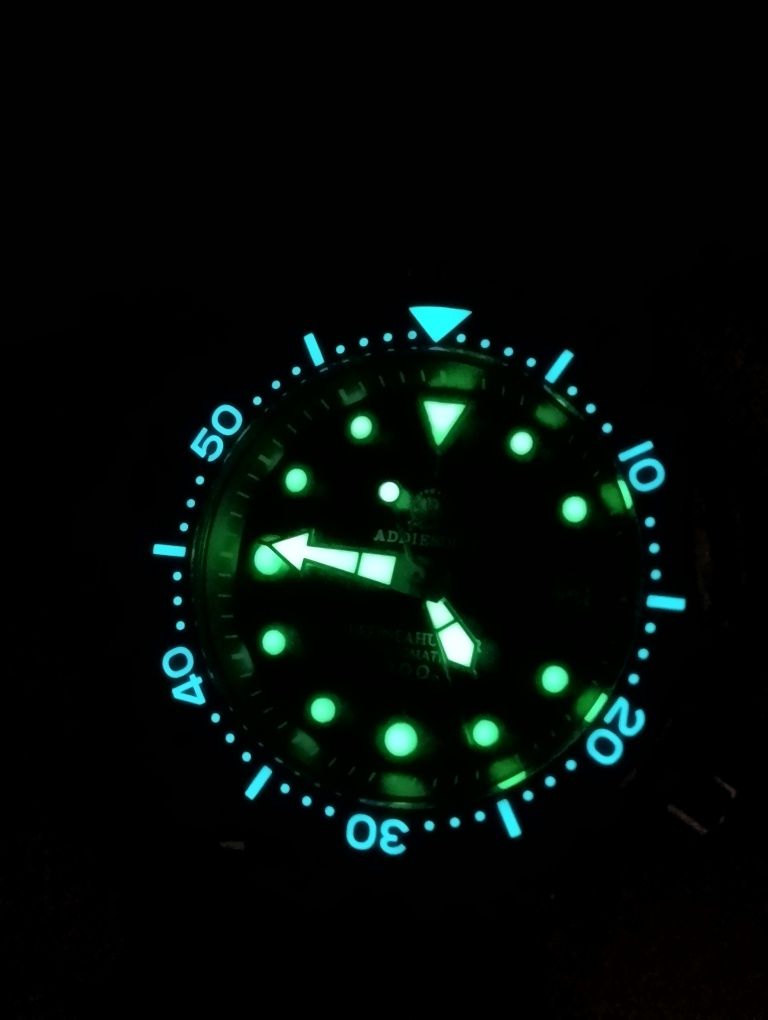 Годинник/часы дайвер AddiesDive tuna, тунець 300m seiko NH35