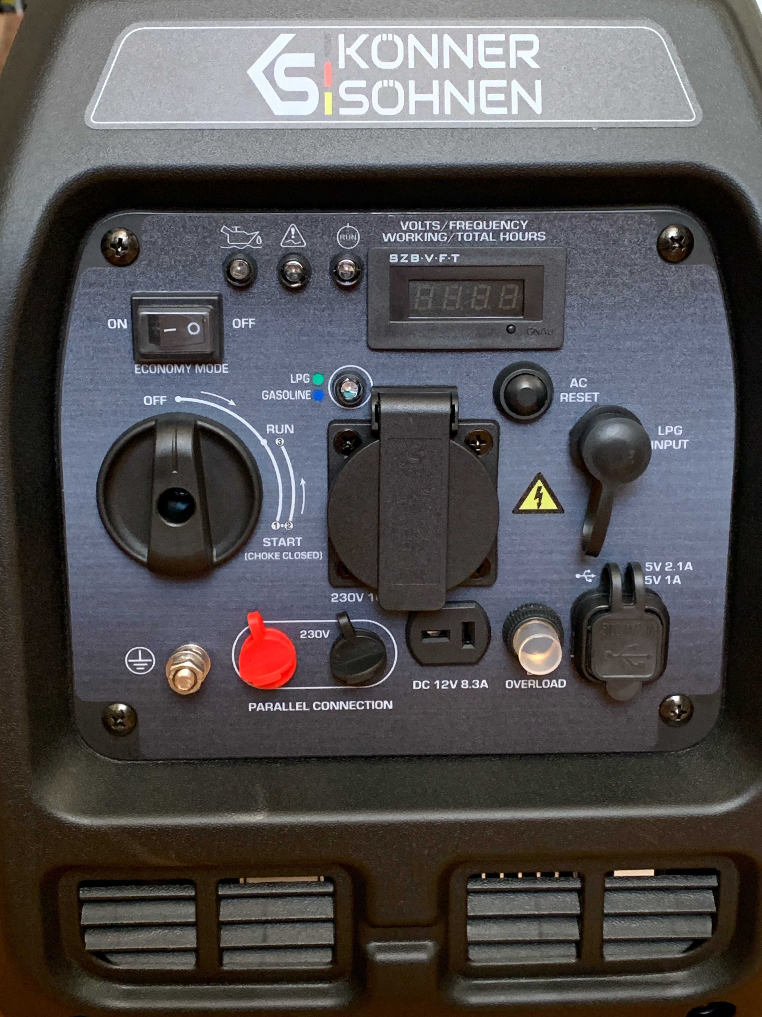 Инверторный генератор Könner&Söhnen KS 3100IG S (бензин/газ) 3.1/2.8kW