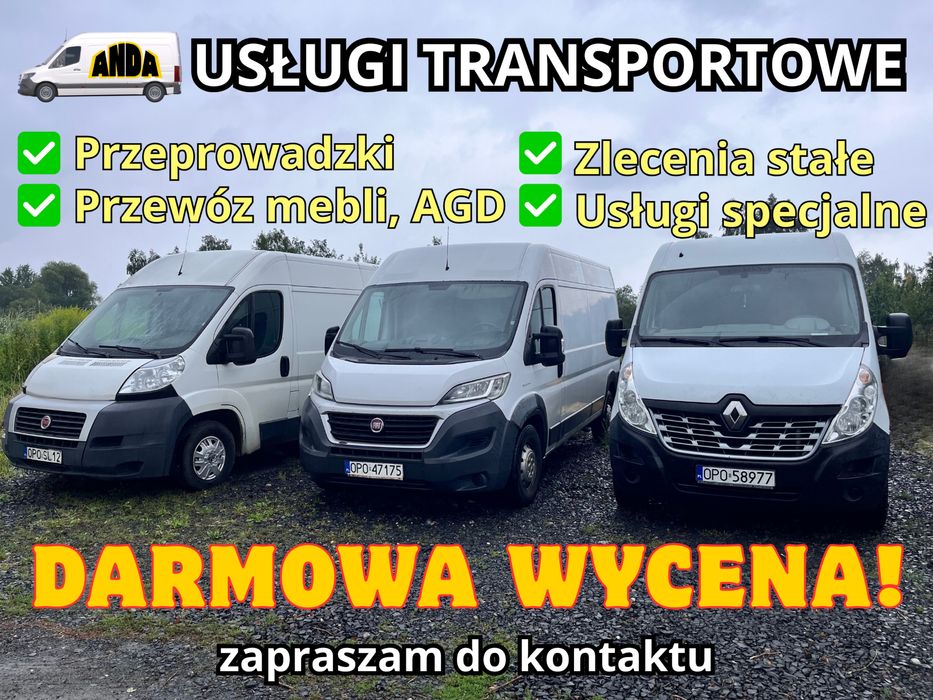 USŁUGI TRANSPORTOWE OPOLE przewóz rzeczy transport mebli przeprowadzka