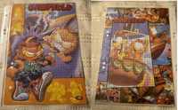 Karteczki kolekcjonerskie z lat 90' do segregatora Garfield