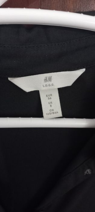 Vestido midi preto H&M
