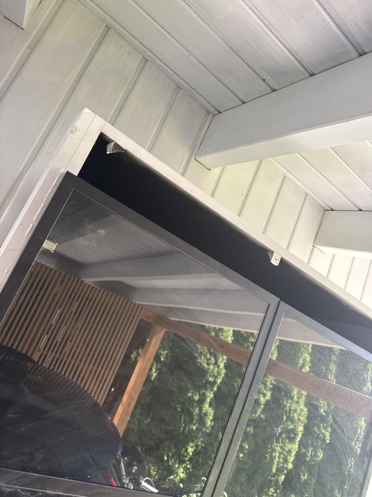 Witryna / regał - szkło (loft) do zabudowy z doświetleniem led półek