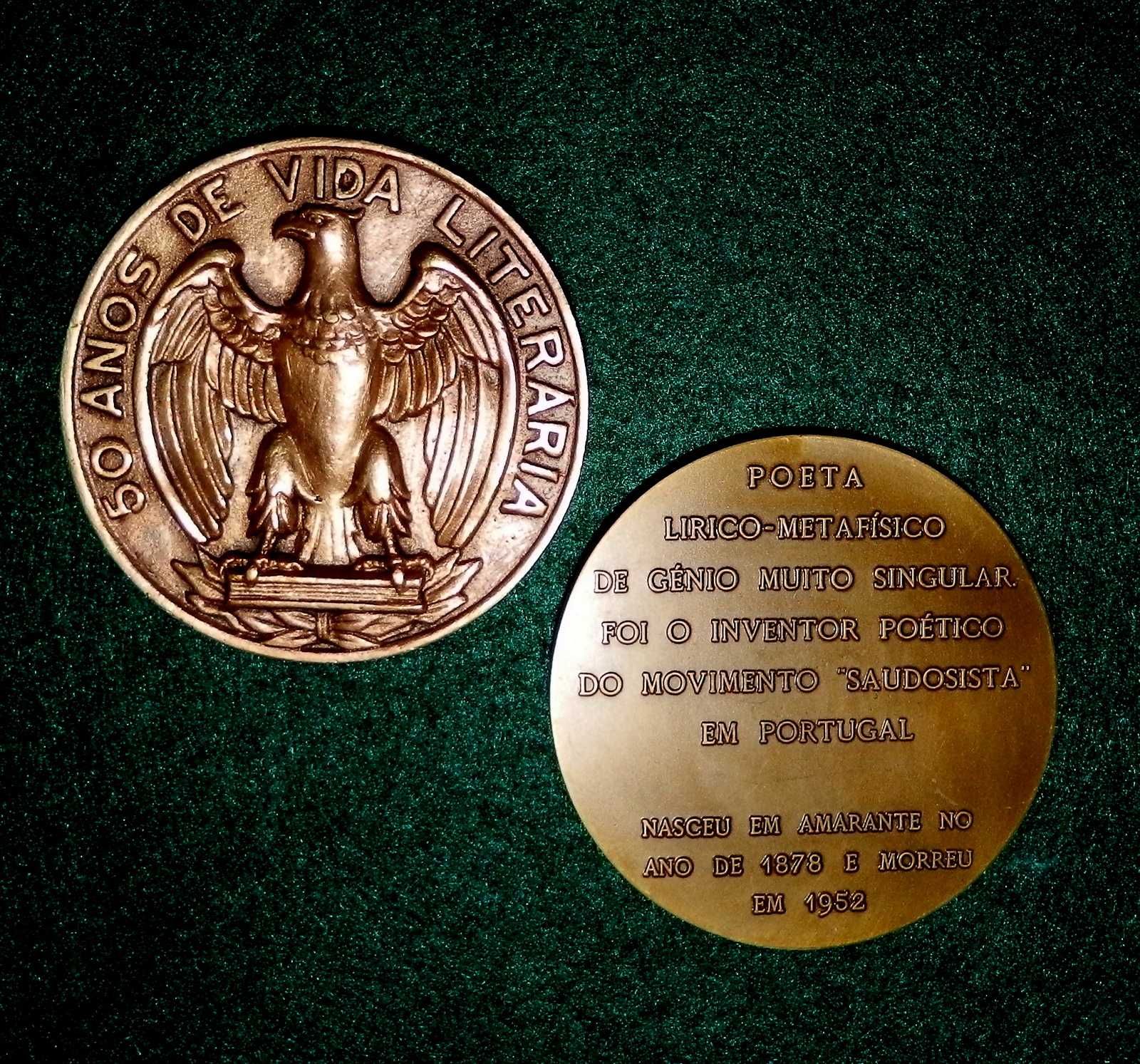 Medalhas em bronze dos maiores Ecritores Portugueses
