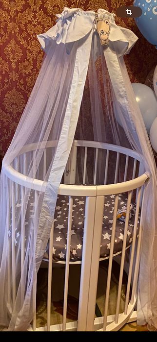 Дитяче ліжко Ingvart 9в1 + матрац. Ліжечко-трансформер.