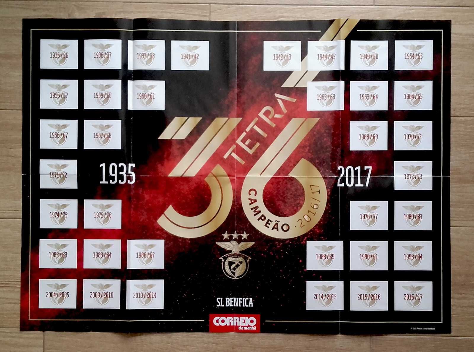 Cadernetas completas futebol Panini, Record, Benfica, Sporting