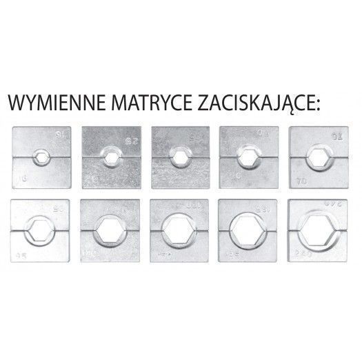 Praska Hydrauliczna, Ręczna Do Zaciskania Końcówek 16-240Mm2