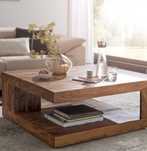 Stolik kawowy z drewna sheesham MUMBAI 90cm / WL6.227