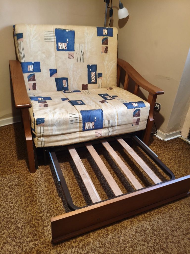 Sofá cama desdobrável como Novo