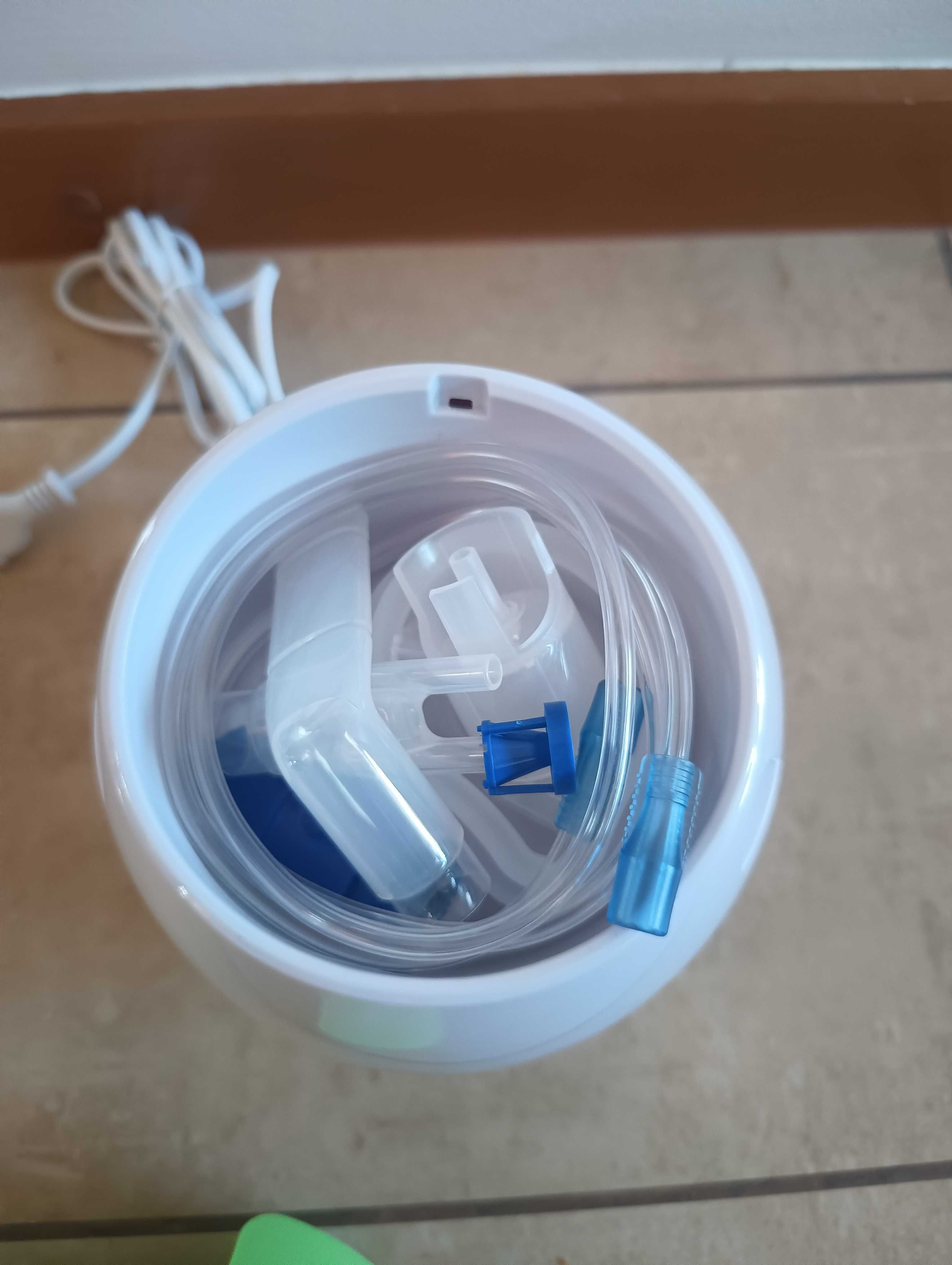 Nebulizator Chicco Żaba 1ml w 5min. ustnik maski dla dzieci NOWE