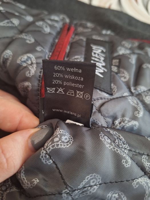 Kurtka zimowa męska z domieszką wełny