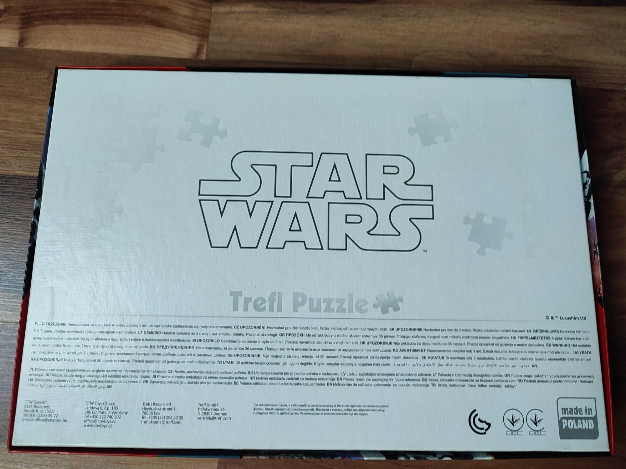 Duże puzzle i marki Trefl Star Wars