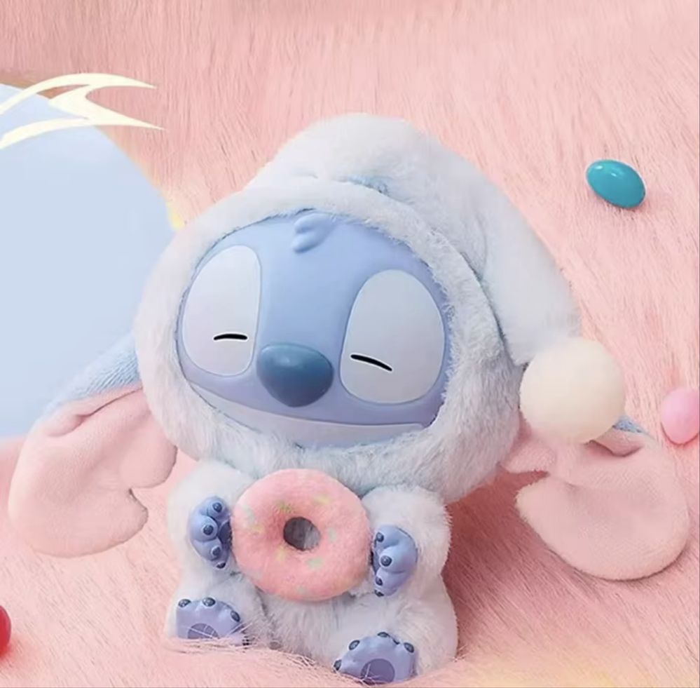 Мʼяка іграшка-брелок Лабубу Стіч (Labubu Stitch). Тренд 2025 року