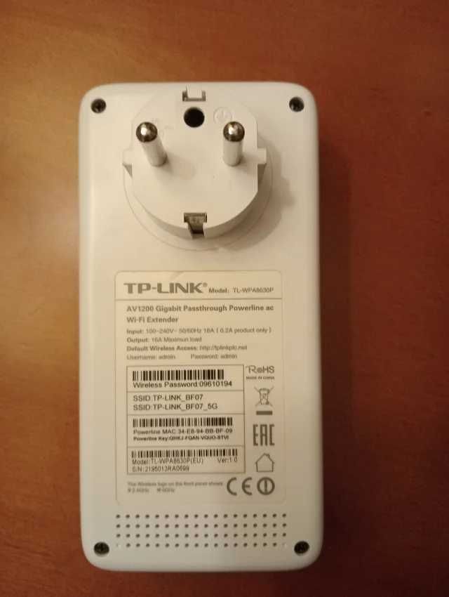 TP-Link Powerline WPA8630P PLC Extensor WIFI