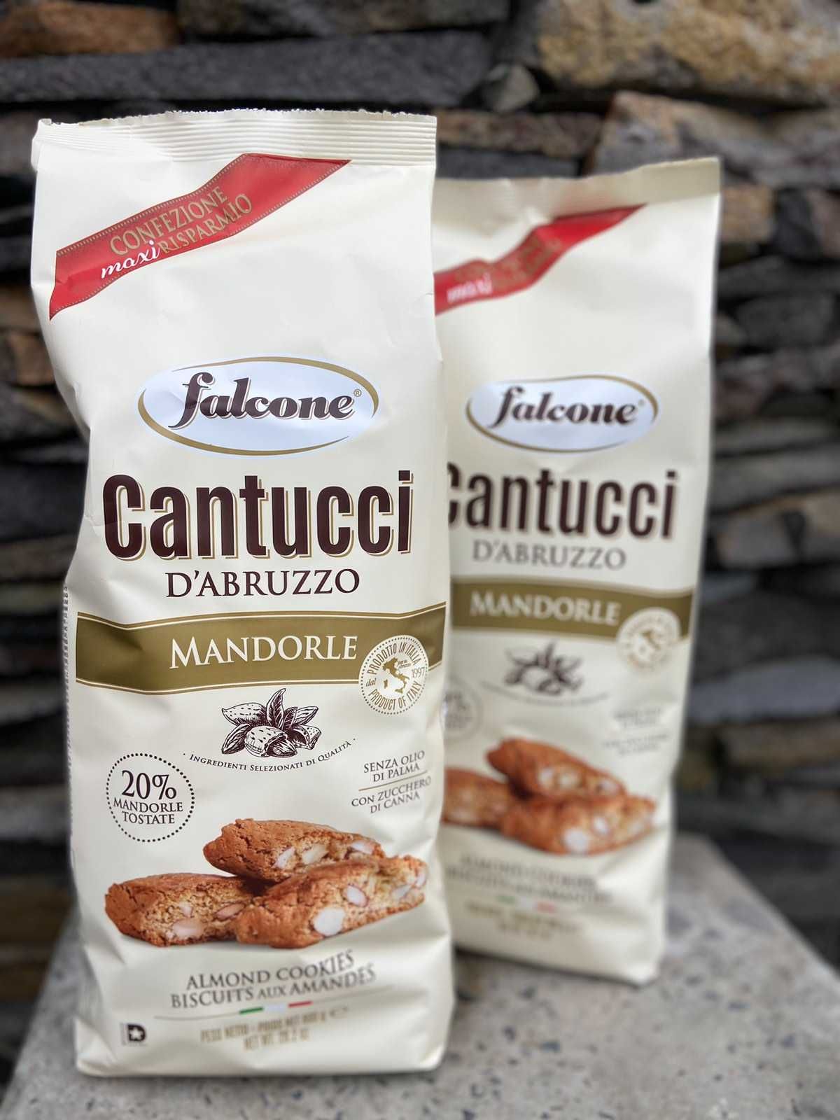Печиво Falcone унікальне Cantuccini з смаженим мигдалем 800г Italy