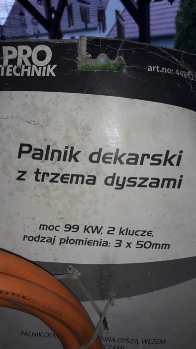 Palnik dekarski z 3 dyszami