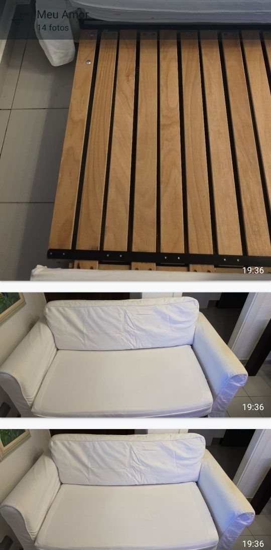 Sofá cama com 160 X 85