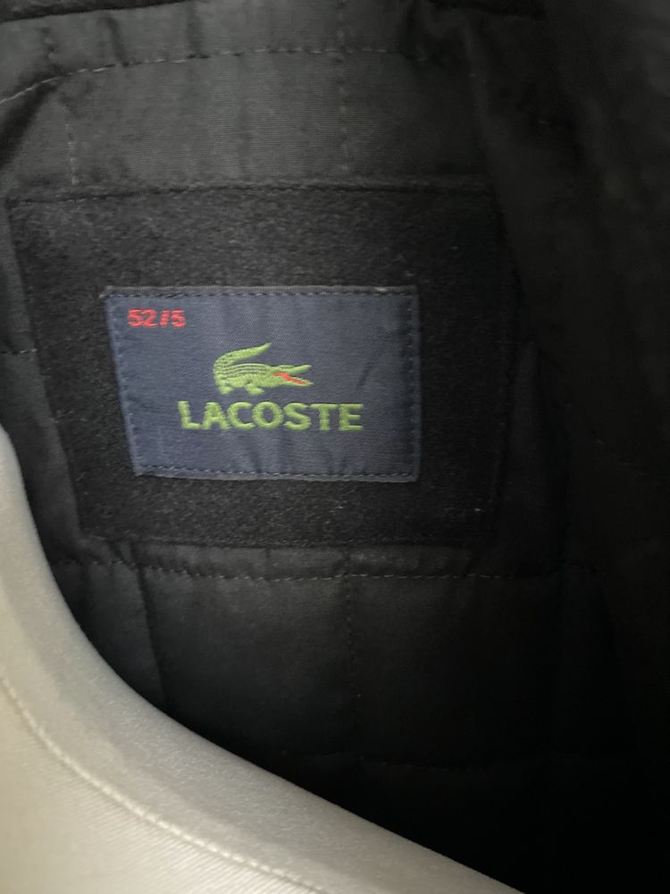 Lacoste męska wełna kurtka czarna rozm L