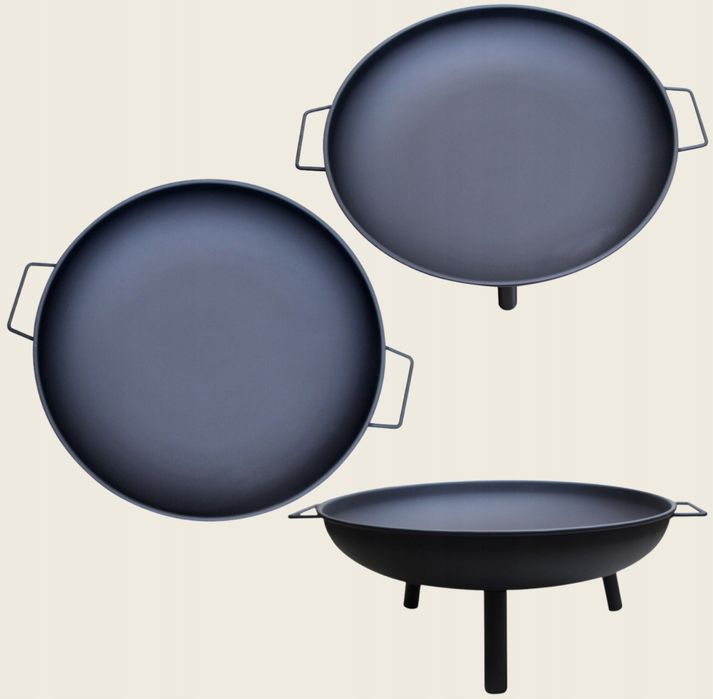 Palenisko Ogrodowe Stalowe 60 cm do Ogniska Grilla Kociołek Grill