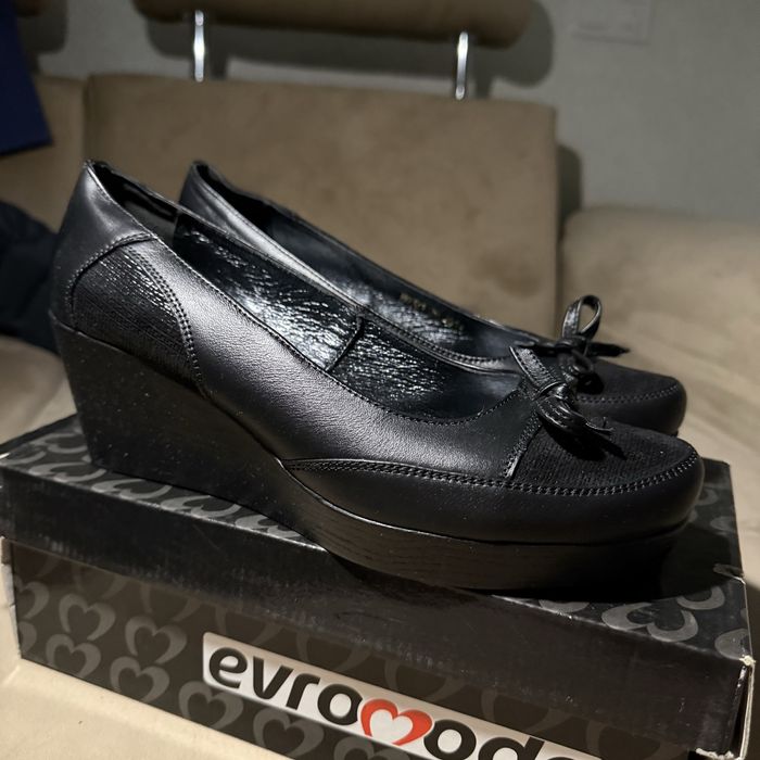 Кожанные туфли 39р