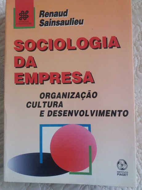 Livro Sociologia da Empresa, Organização, Cultura, Desenvolvimento