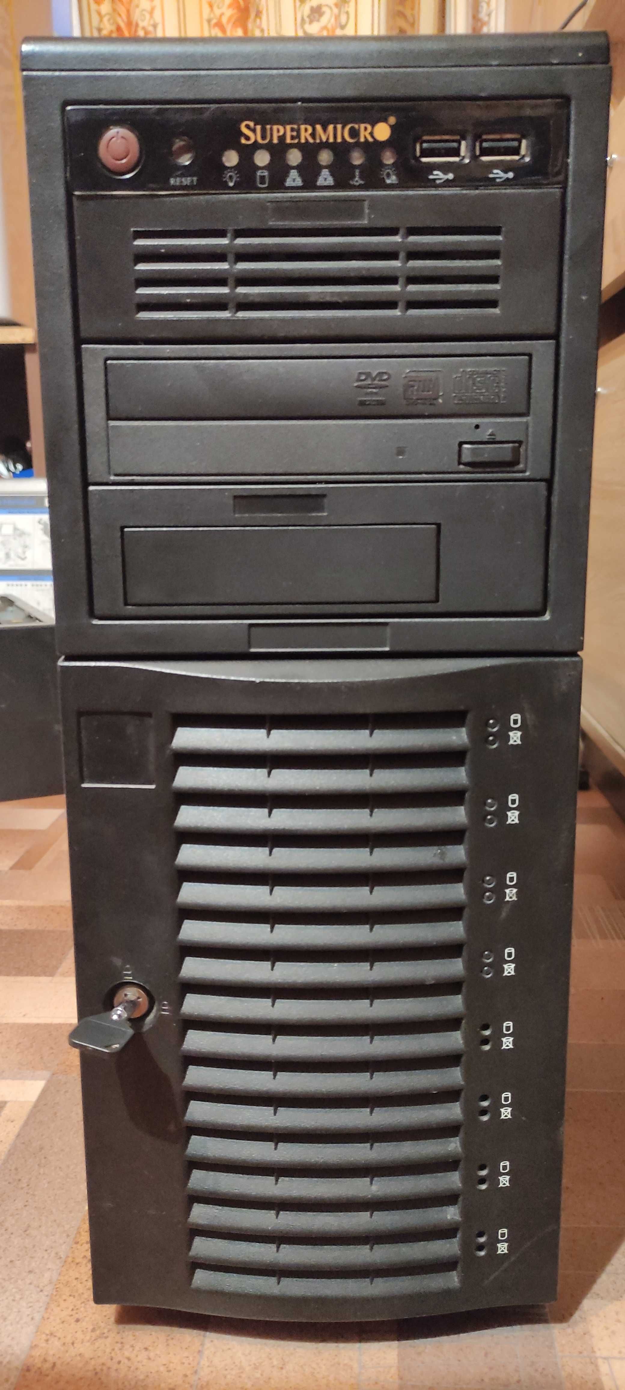 Сервер Supermicro Xeon E5620 RAM 18gb HDD 8tb