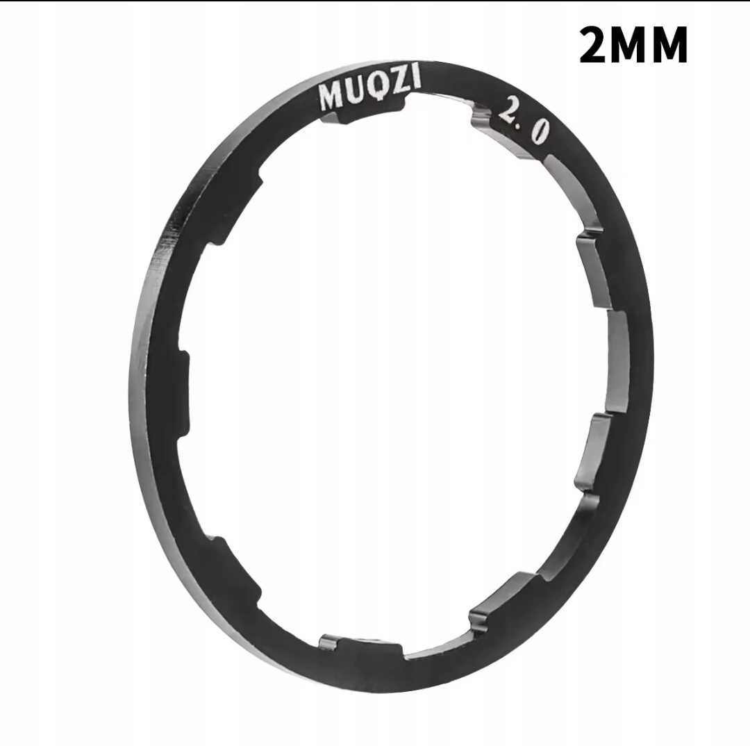 Podkładka dystansowa do kasety rowerowej bębenka 9rz. 2 mm aluminiowa