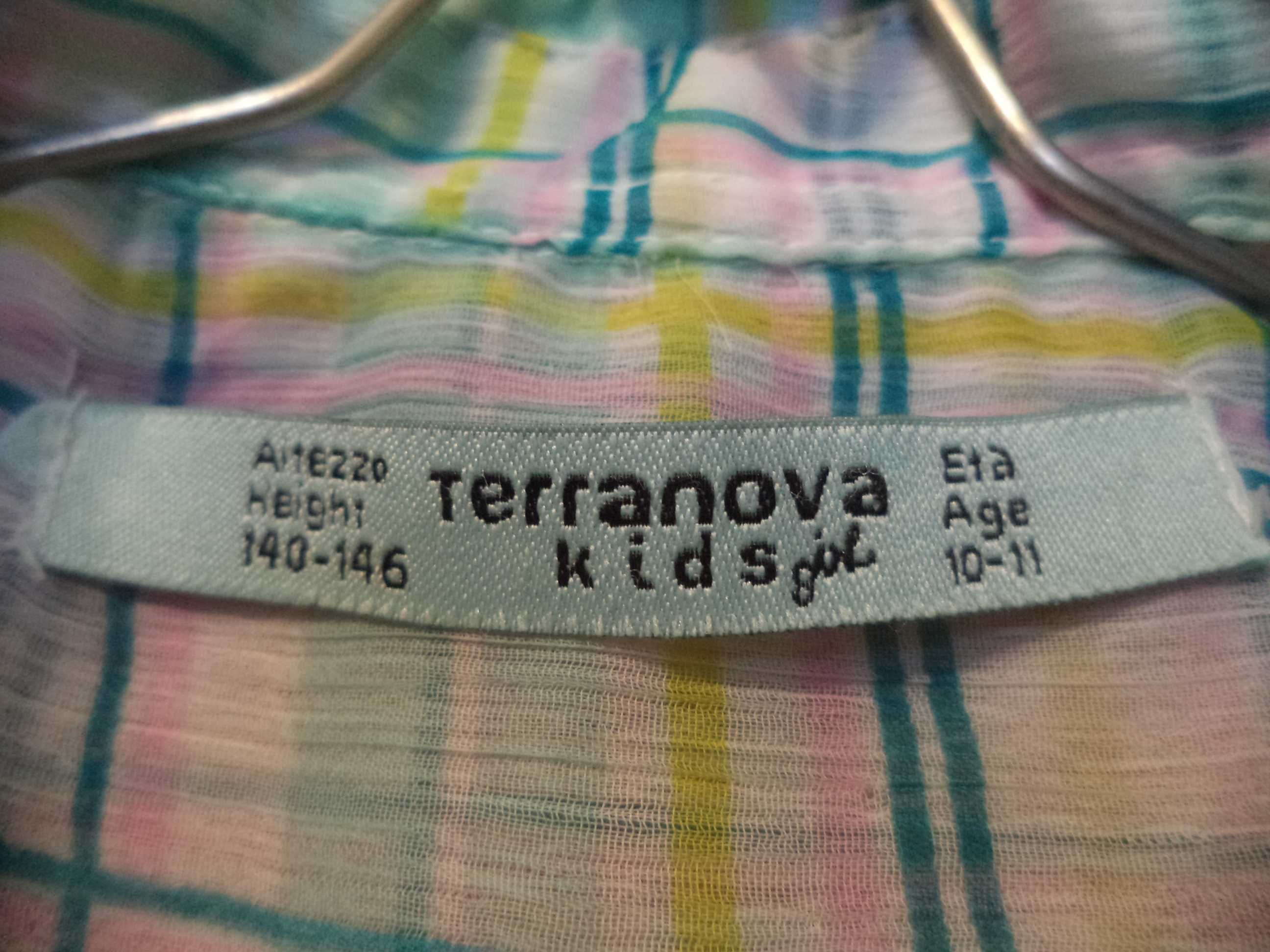 Блузки-рубашки на девочку 10-11 лет, рост 140-146см, новые,Terranova