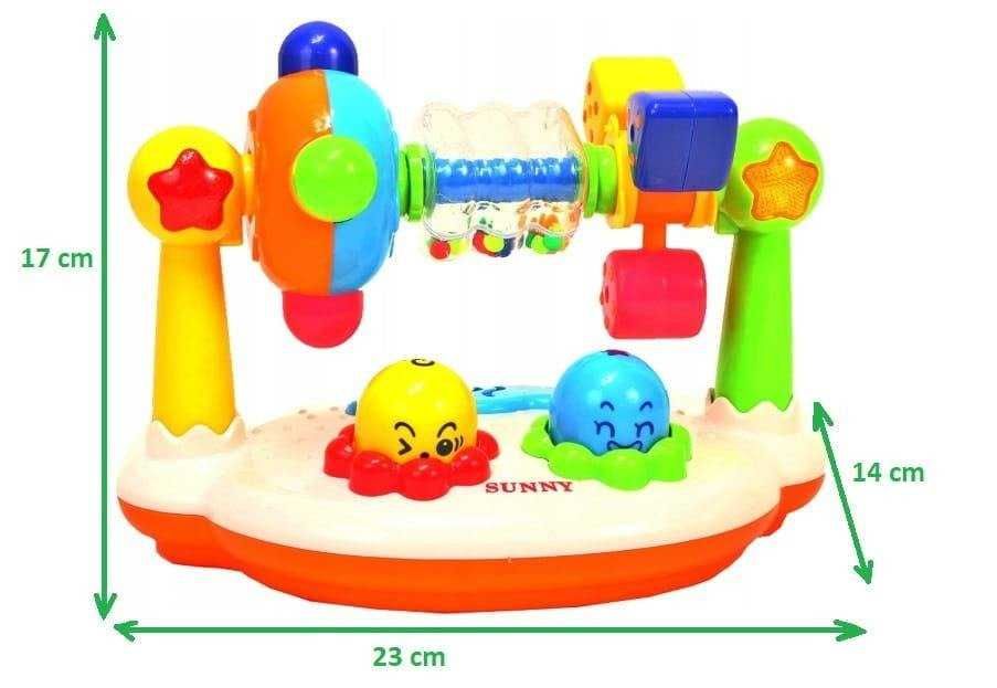 Interaktywna grzechotka muzyczne królestwo dla dzieci zabawka