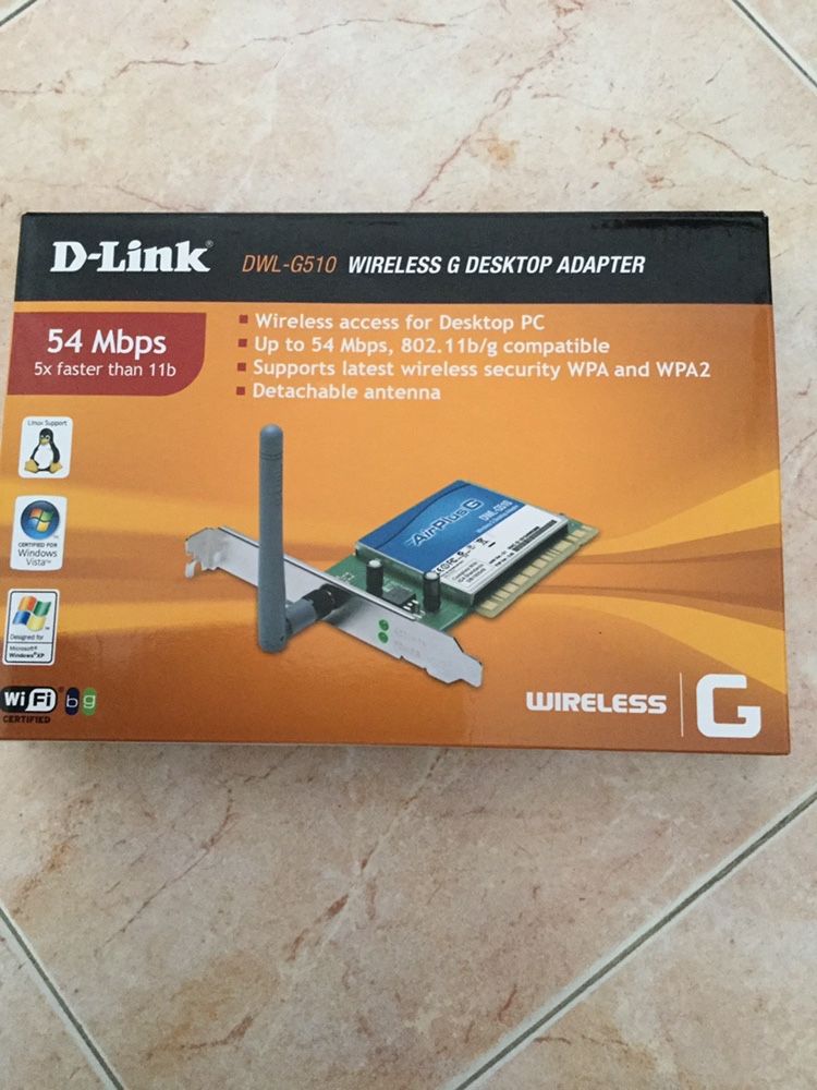 Vendo placa PCI wireless D-Link