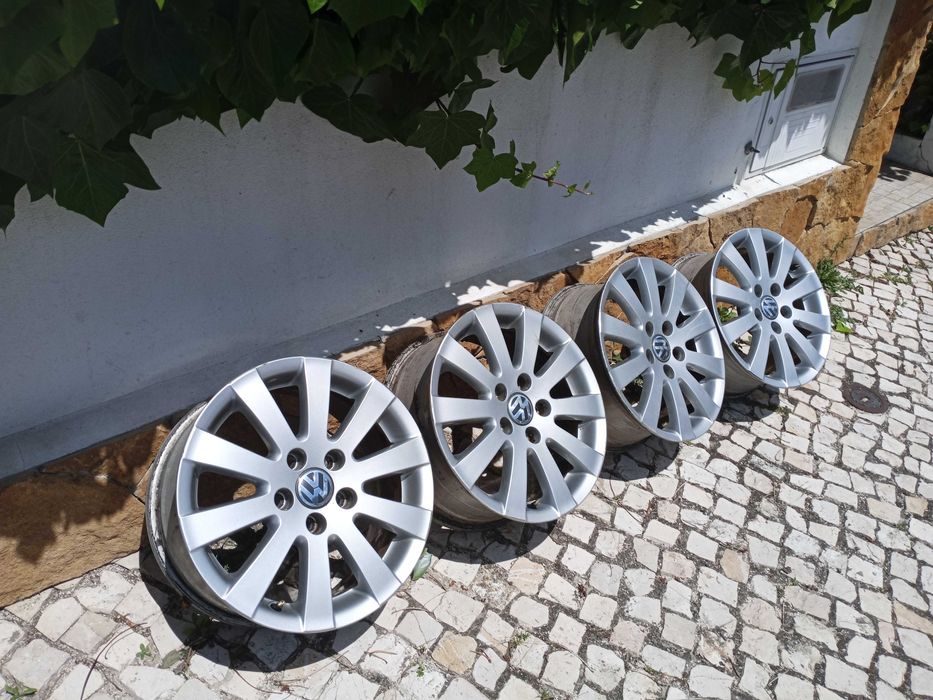 4 Jantes VW 16 pulgadas, originais Volkswagen usadas