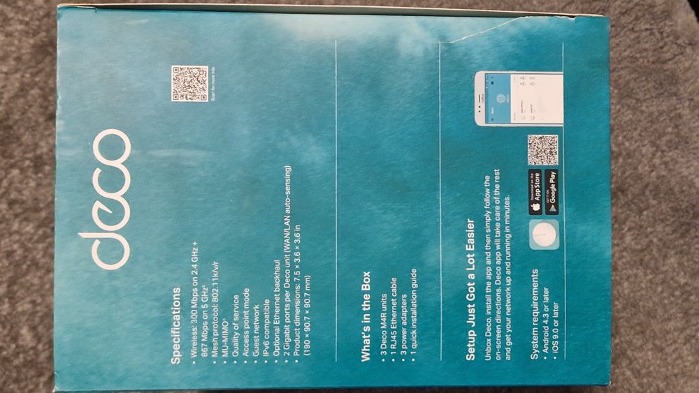 TP-Link Deco M4 AC1200 – Sistema Mesh Wi-Fi Dual-Band, 3 Unidades