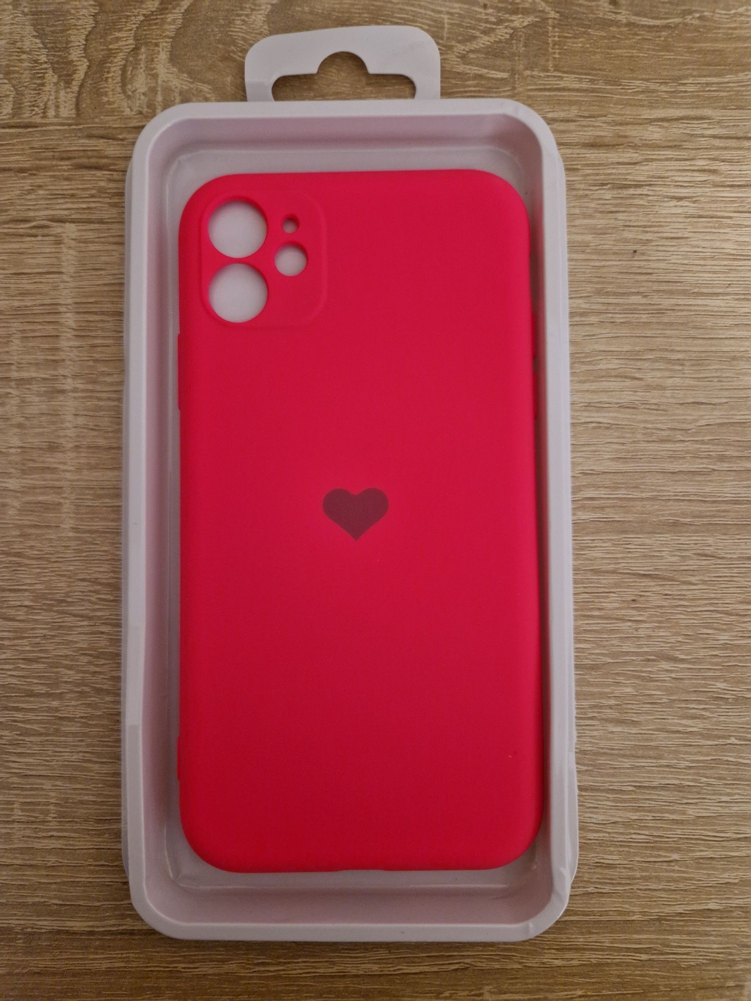 Etui Vennus Silicone Heart Case do Iphone 11 fuksja