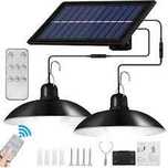 Lampy Solarne Ogrodowe LED Wisząca Zewnętrzna Czujnik Zmierzchu Pilot