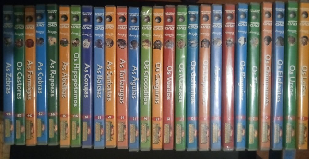 Coleção livros + DVD "O mundo maravilhoso dos animais"