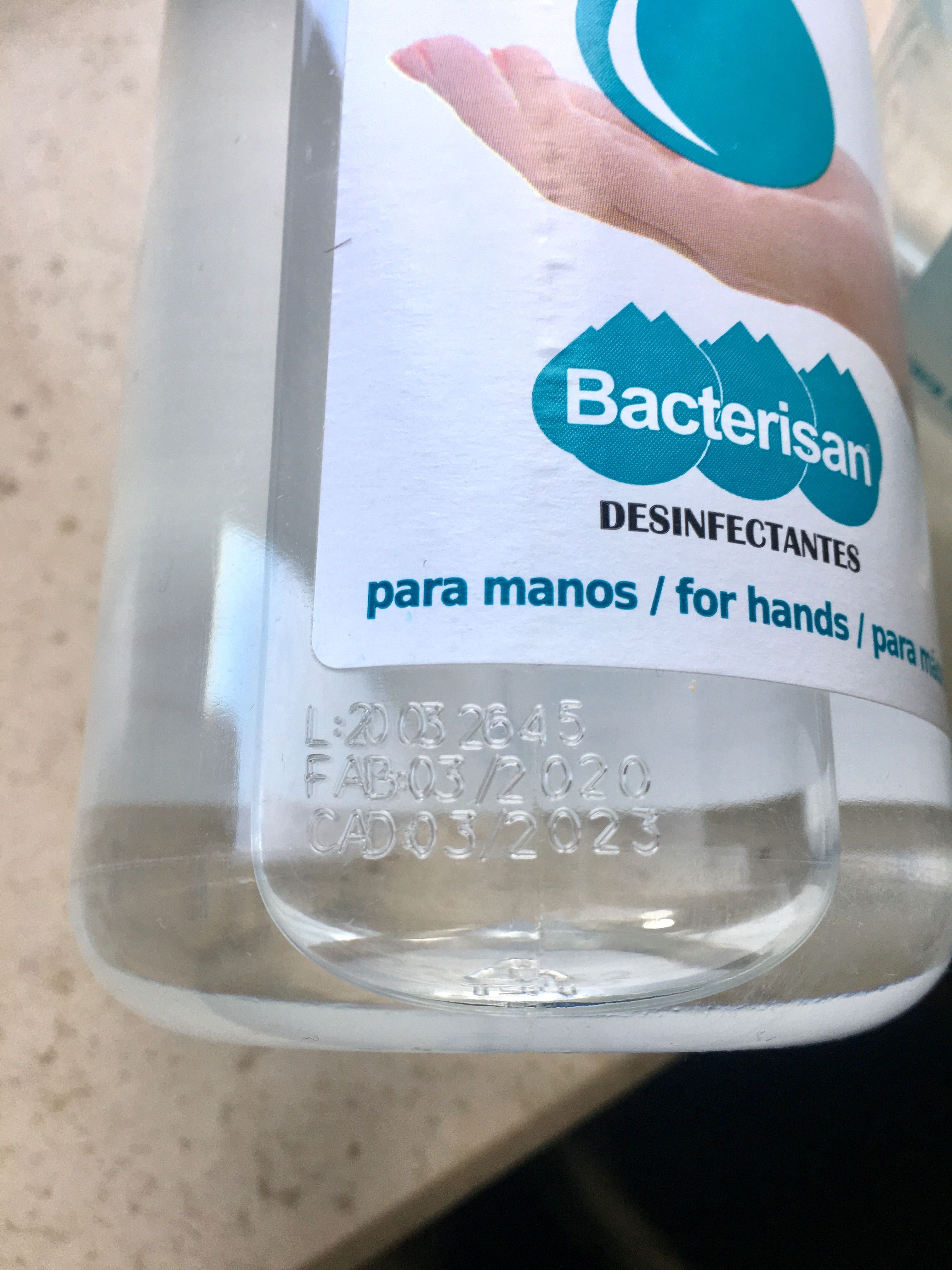 BACTERIGEL G-3 gel antibacteriano para mãos