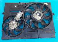 Дифузор с вентиляторами Volkswagen Touareg 2003 - 2009 г.в. туарег