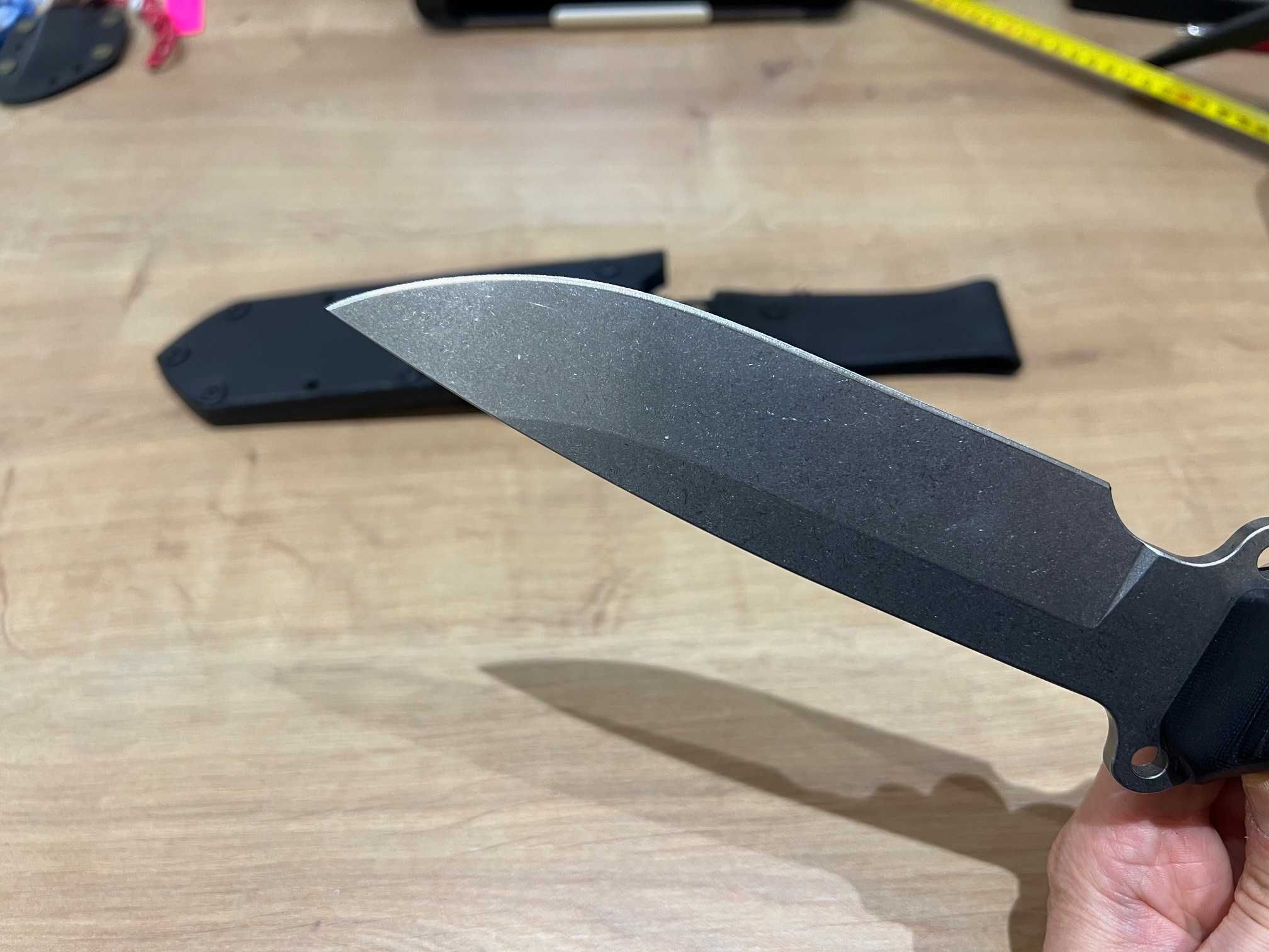 Nóż Busse Team Gemini Nano INFI + skóra